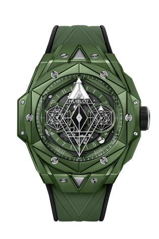Men's watch / unisex  HUBLOT, Big Bang Sang Bleu II Green Ceramic / 45mm, SKU: 418.GX.5207.RX.MXM22 | watchapproach.com