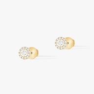 Women Jewellery  MESSIKA, Joy Round Diamonds PM Yellow Gold Earrings, SKU: 06954-YG | watchapproach.com