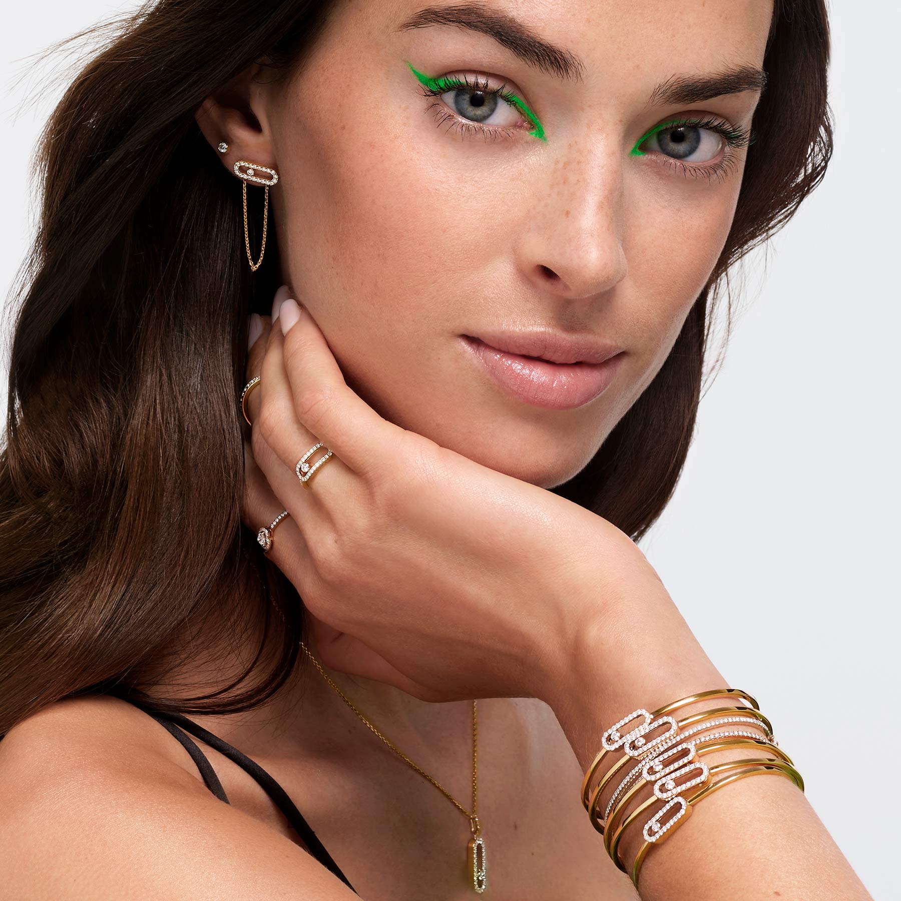 Women Jewellery  MESSIKA, Move Uno Chain And Chip, SKU: 12146-WG | watchapproach.com