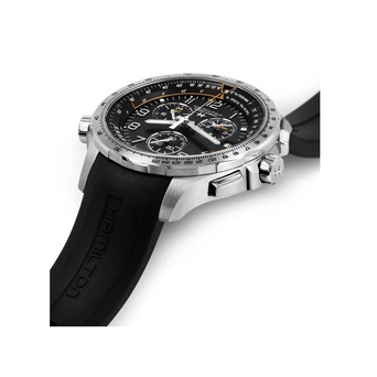 Men's watch / unisex  HAMILTON, Khaki Aviation X-Wind GMT Chrono Quartz / 46mm, SKU: H77912335 | watchapproach.com