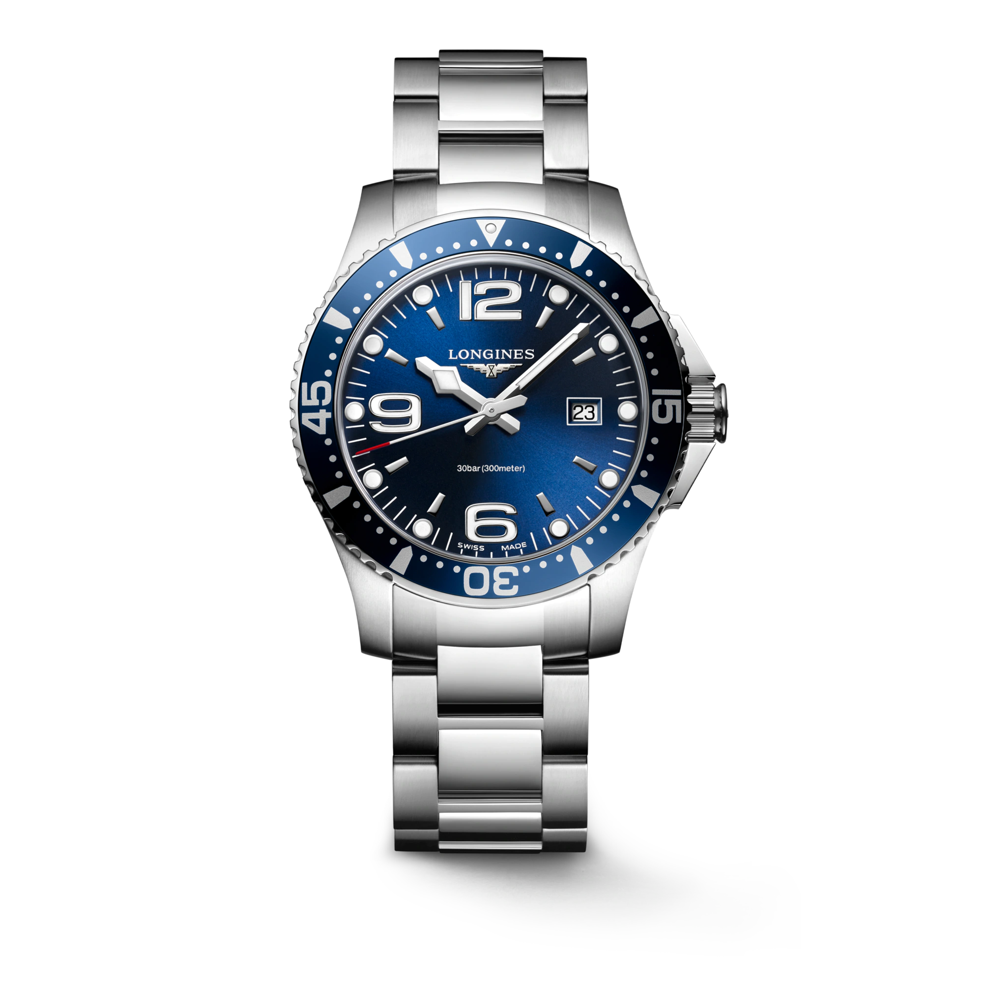 Men's watch / unisex  LONGINES, HydroConquest / 39mm, SKU: L3.730.4.96.6 | watchapproach.com