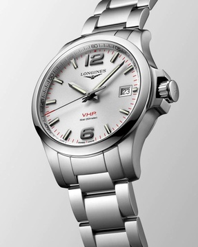 Men's watch / unisex  LONGINES, Conquest V.H.P. / 41mm, SKU: L3.716.4.76.6 | watchapproach.com