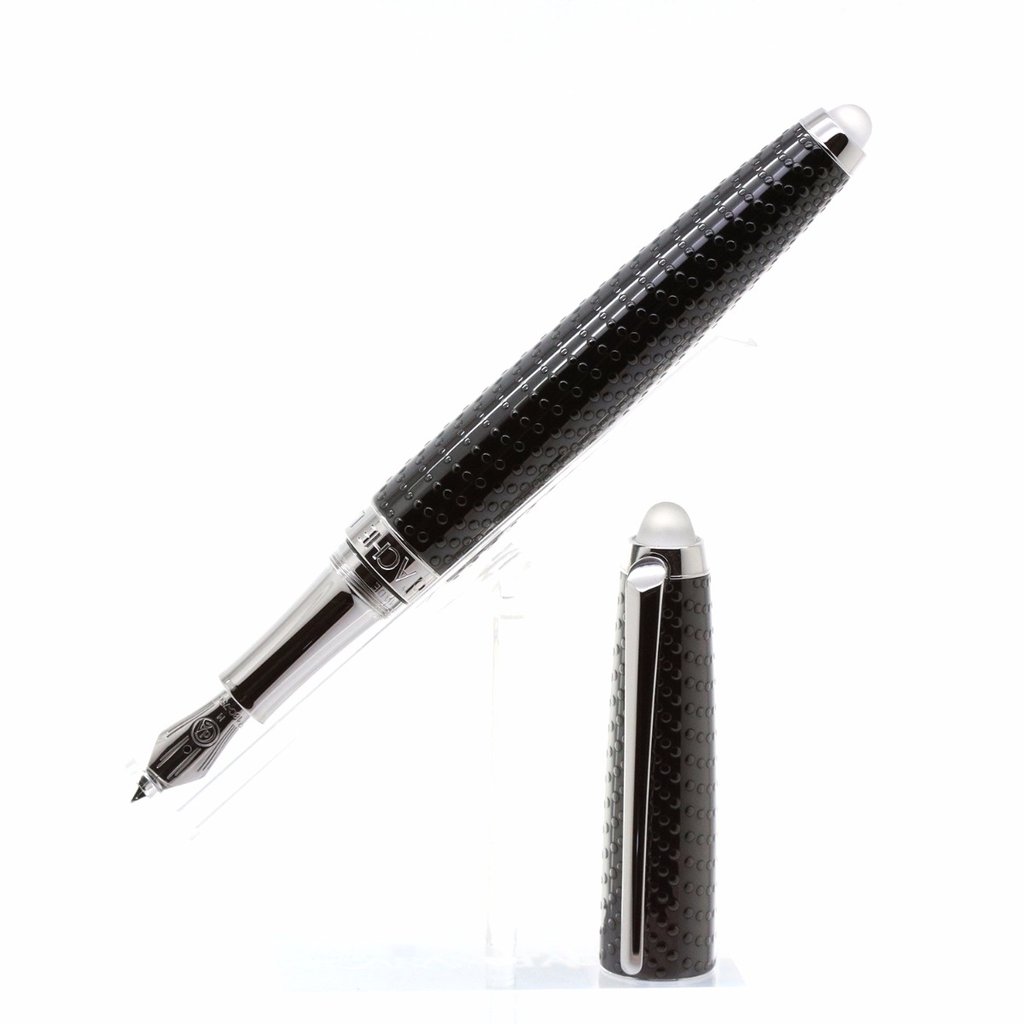 Lalique Crystal Black Fountain Pen