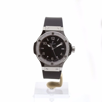 Men's watch / unisex  HUBLOT, Big Bang Steel Diamonds / 38mm, SKU: 361.SX.1270.RX.1104 | watchapproach.com